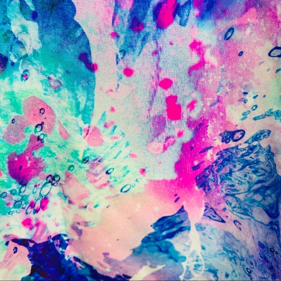 Amanda Uprichard Print Silk Watercolor Mini Dress XS - Picture 4 of 16